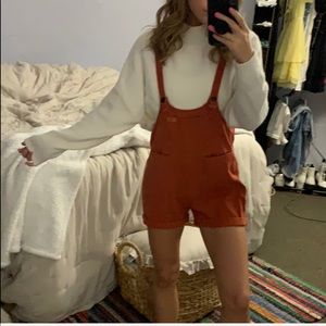 Princess polly rust overalls